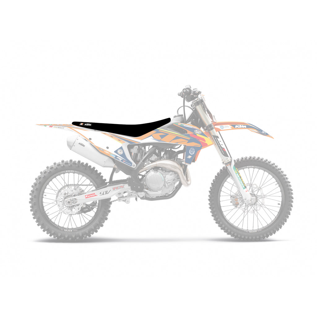 19-22 SX/SXF 20-23 EXC KTM ZEBRA SEAT COVER, BLACKBIRD 1528Z1