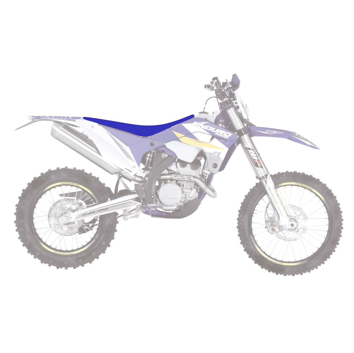 2025 SE/SEF SHERCO PYRAMID BLUE, BLACKBIRD SEAT COVER 1E02G/01