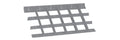 Crossed Partitions for C38, C45PRO M4/M5/M7/M8 Left Side Drawer 570x410mm 70mm Height - Beta Tools 8889CS/7