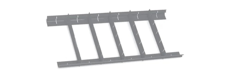 Parallel Partitions for C38, C45PRO M4/M5/M7/M8 Left Side Drawer 570x410mm 70mm Height - Beta Tools 8889PS/7