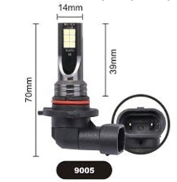 80W LED HEADLIGHT BULBS SINGLE BEAM