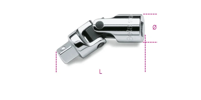 Universal Joint, 1/4 Drive, 41mm Length - Beta Tools 900/25