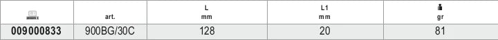 Spinner Handle, 1/4 Drive, 128mm Length - Beta Tools 900BG/30C