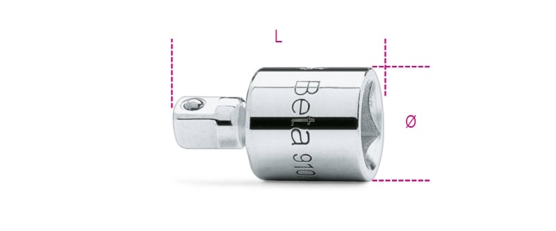 Adaptor 3/8 Female to 1/4 Male Driver 30mm - Beta Tools 910/15
