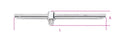 3/8 Drive Sliding T-Handle 210mm - Beta Tools 910/42