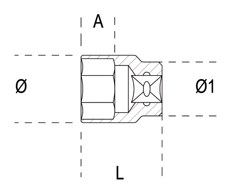 Hexagon Hand Socket 3/8 6mm - Beta Tools 910A 6