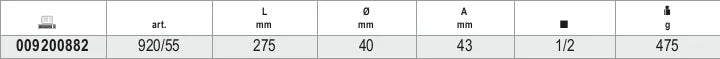1/2 Drive Reversible Ratchet 72 Teeth 275mm - Beta Tools 920/55