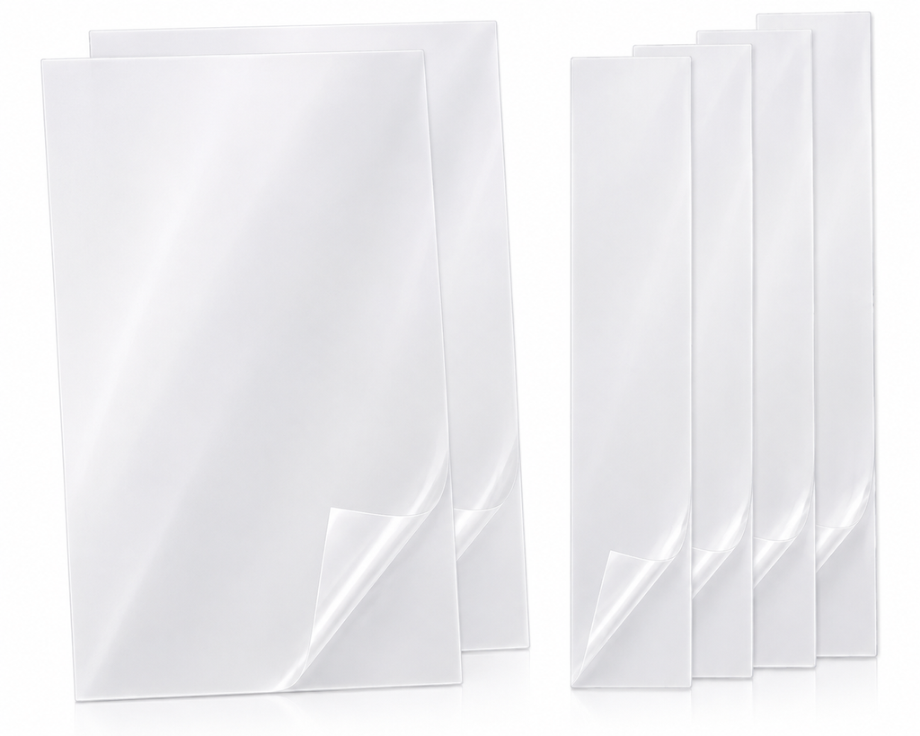 CLEAR GLOSS INVISIBLE FRAME PAINT PROTECTOR VINYL 80 MICRON PPF 6 SHEET UNIVERSAL