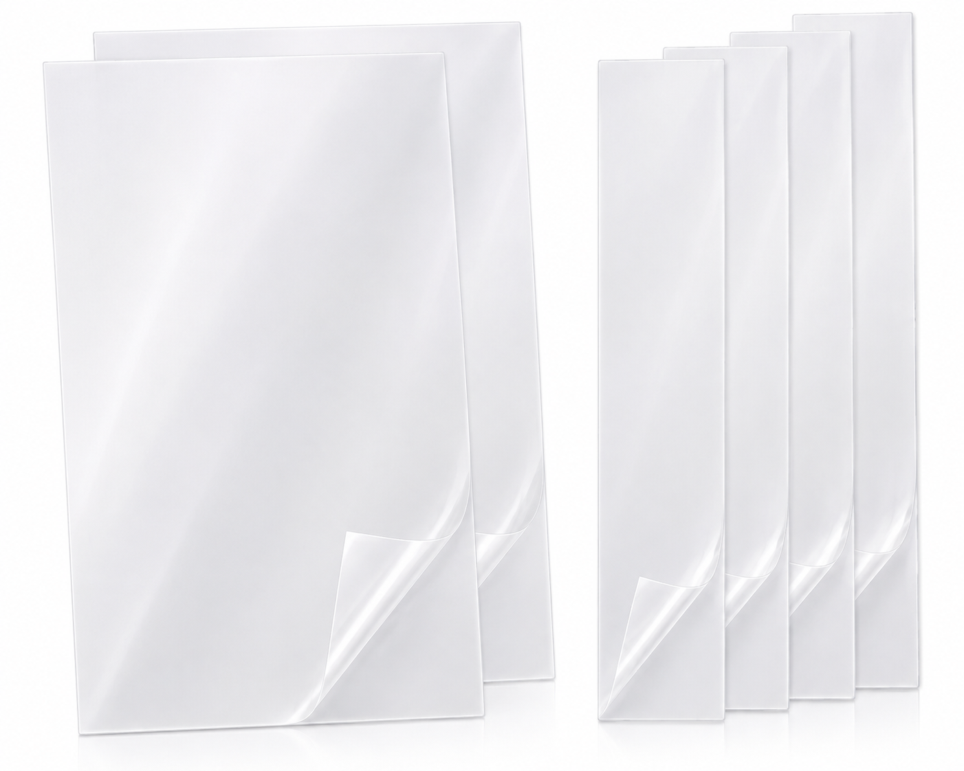 CLEAR GLOSS INVISIBLE FRAME PAINT PROTECTOR VINYL 80 MICRON PPF 6 SHEET UNIVERSAL