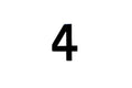 NUMBER PLATE DIGITS 4 EACH