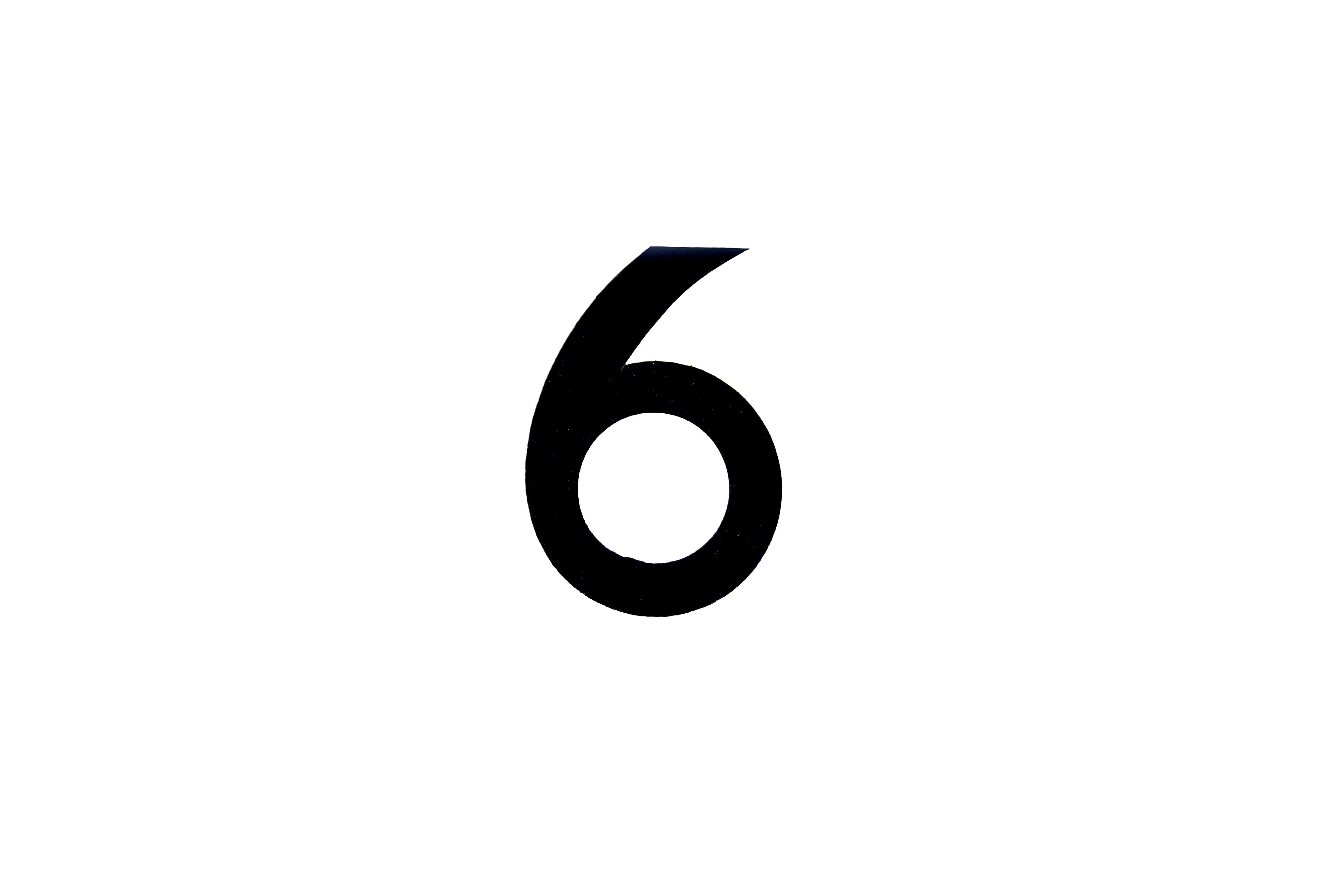 NUMBER PLATE DIGITS 6 EACH