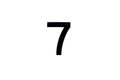 NUMBER PLATE DIGITS 7 EACH