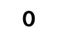 NUMBER PLATE DIGITS 0 EACH