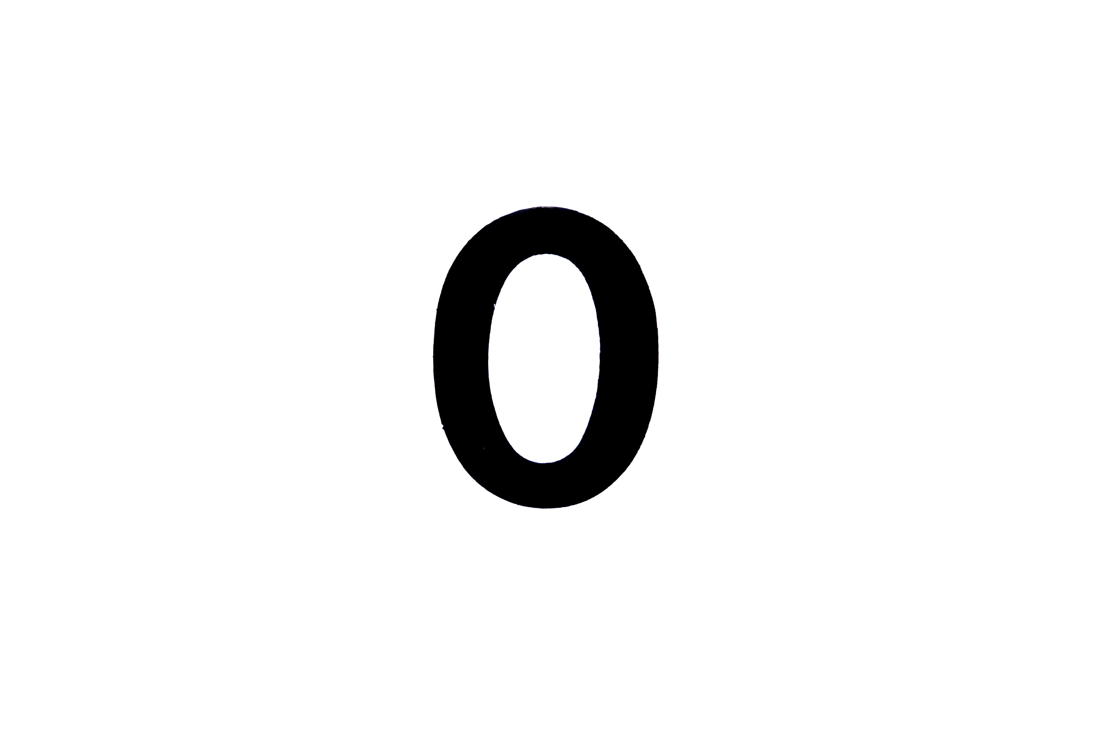 NUMBER PLATE DIGITS 0 EACH