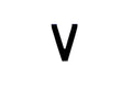 NUMBER PLATE DIGITS V EACH