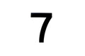 NUMBER PLATE DIGITS BIG 7 EACH