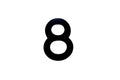 NUMBER PLATE DIGITS BIG 8 EACH