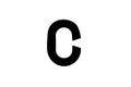 NUMBER PLATE DIGITS BIG C EACH