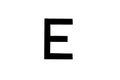 NUMBER PLATE DIGITS BIG E EACH