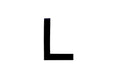 NUMBER PLATE DIGITS BIG L EACH