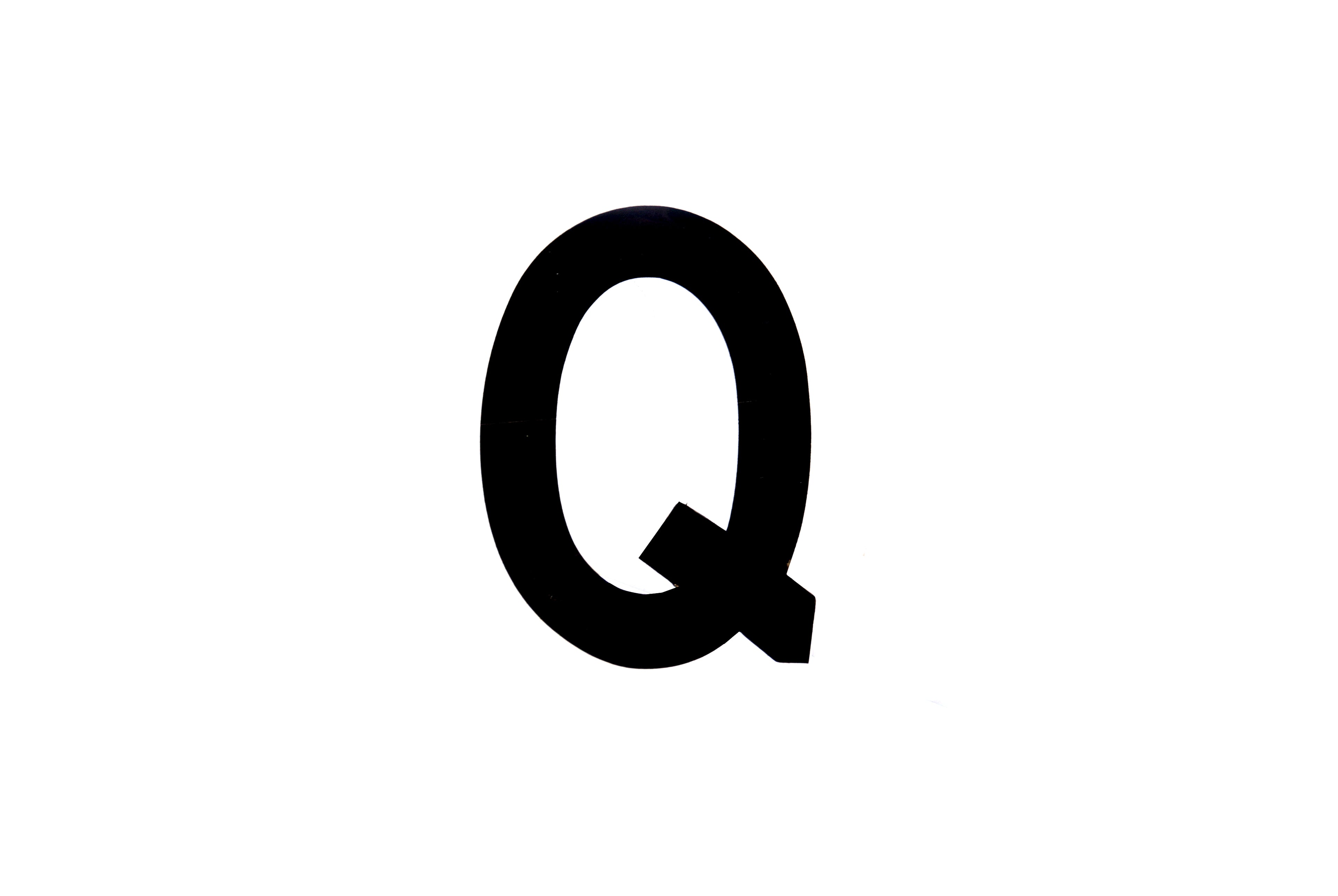 NUMBER PLATE DIGITS BIG Q EACH