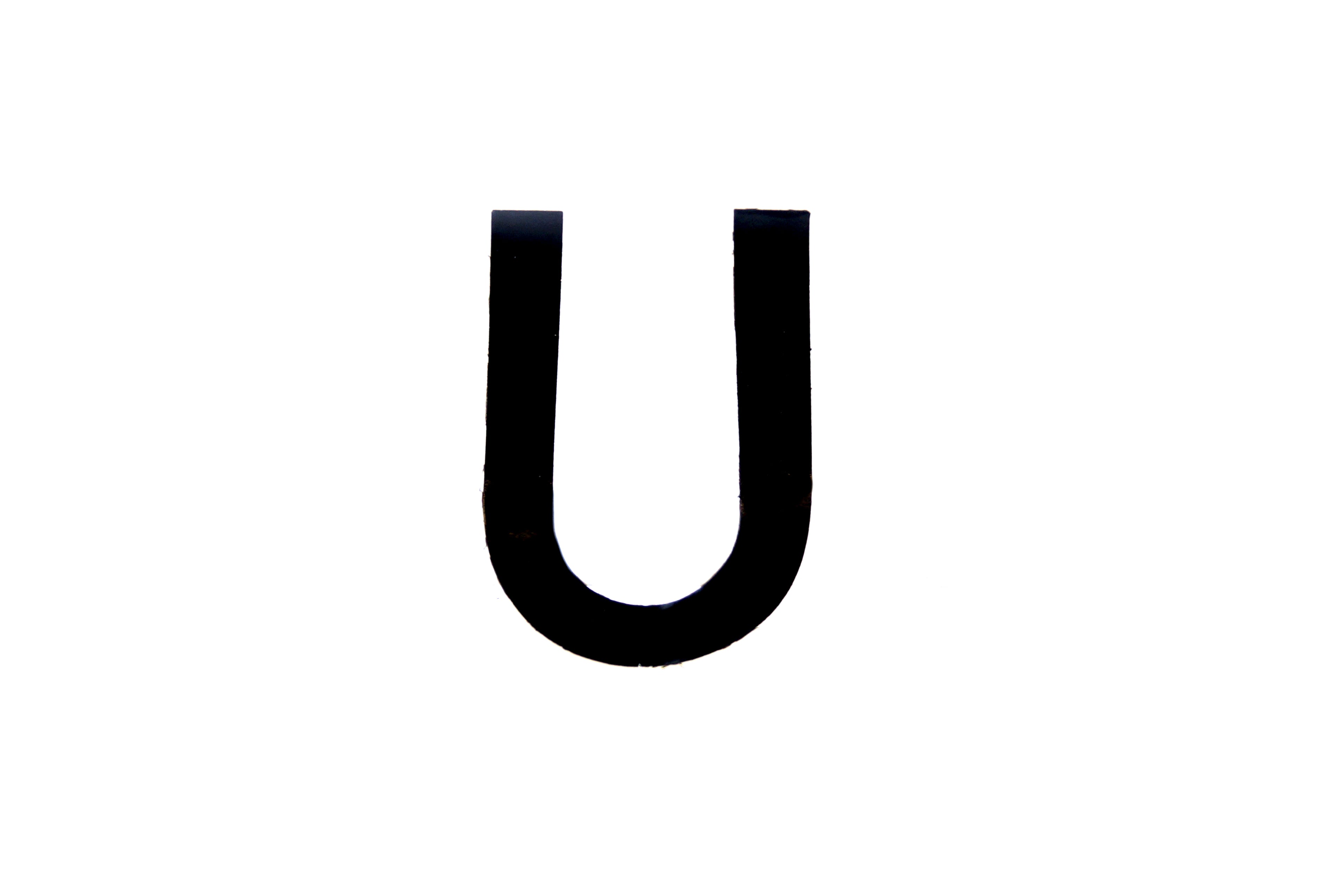 NUMBER PLATE DIGITS BIG U EACH
