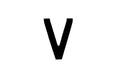 NUMBER PLATE DIGITS BIG V EACH