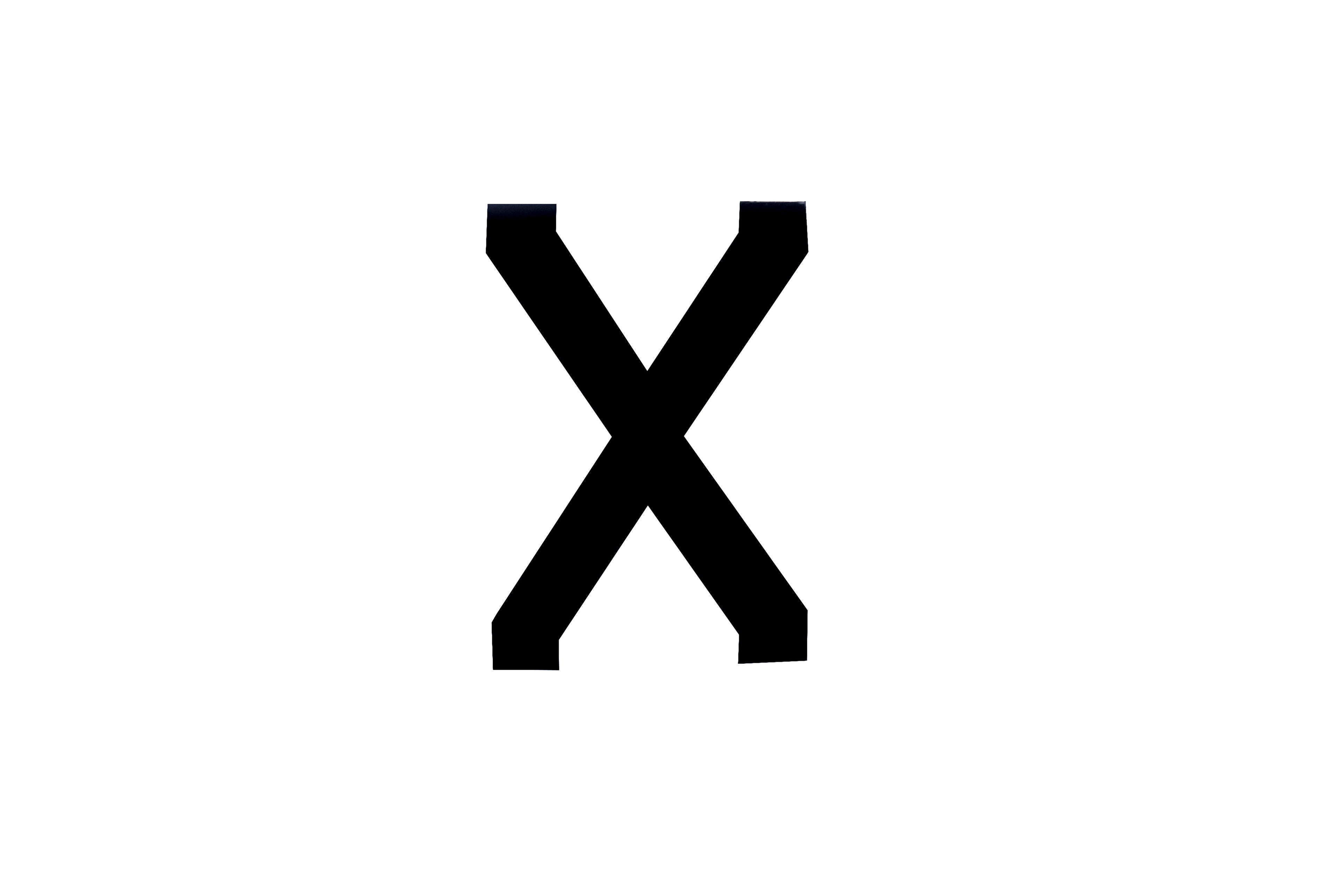 NUMBER PLATE DIGITS BIG X EACH