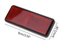 REFLECTIVE WARNING RECTANGLE PLATE MOTORCYCLE SCOOTER QUAD REFLECTOR 35970-00A10