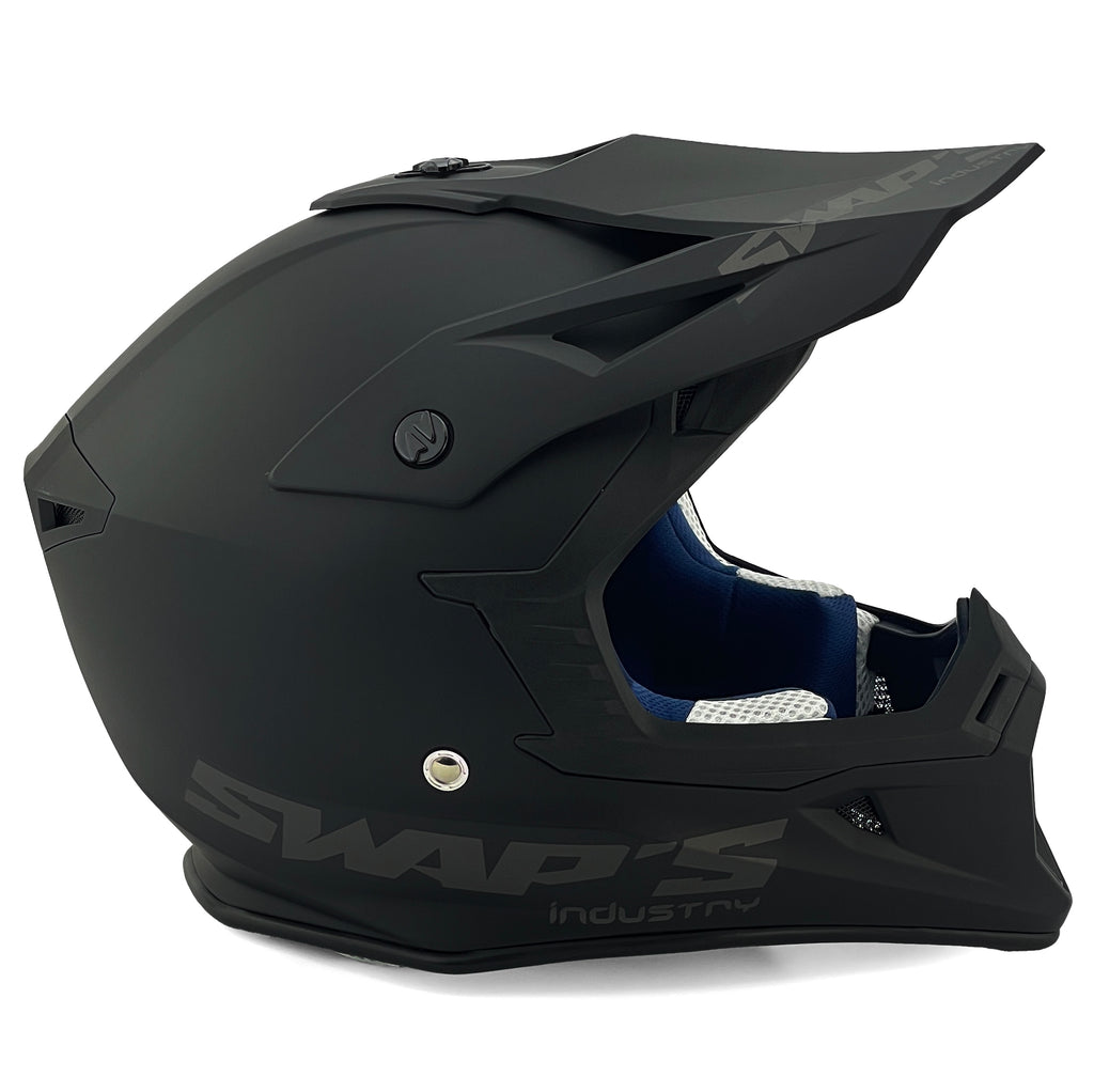 MX HELMET XL 62 MATT BLACK, SWAP'S S818 FULL FACE CSW1F1005, !! ACU GOLD APPROVED !!