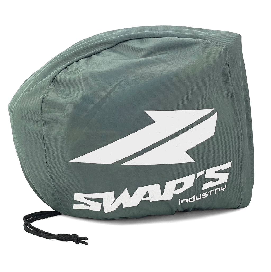 MOTOCROSS HELMET SWAPS S818 - SHINY GREY WHITE - SIZE S 55cm - 56cm