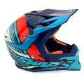 MX HELMET XL 62 WHITE/BLUE 21, SWAP'S S818 FULL FACE CSW6G1105, !! ACU GOLD APPROVED !!