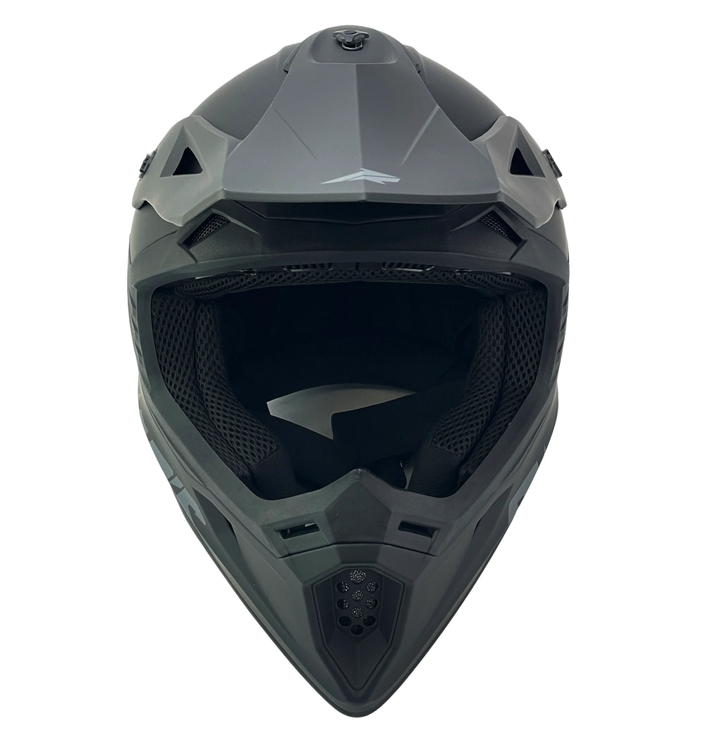MOTOCROSS HELMET SWAPS S818 - MATT BLACK - SIZE XS 53cm - 54cm