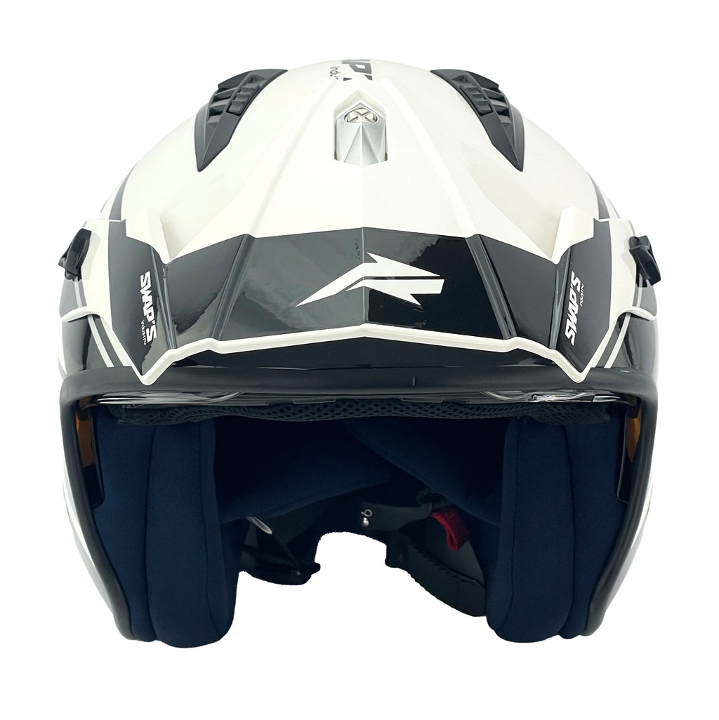 HELMET JET - XS 54cm White/Black, SWAPS S769, JTR2G1101