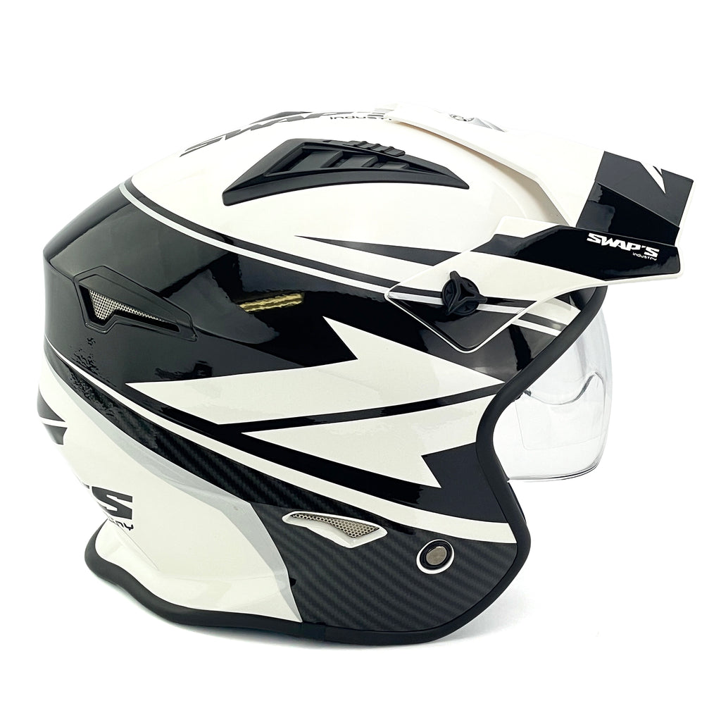 HELMET JET - XS 54cm White/Black, SWAPS S769, JTR2G1101