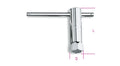 Tubular Spark-Plug Wrench Chrome-Plated Hexagon End 20.8mm - Beta Tools 955 20,8