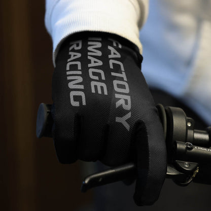 FIR ADULT MX GLOVES - L - BLACK MINIMAL TEXT
