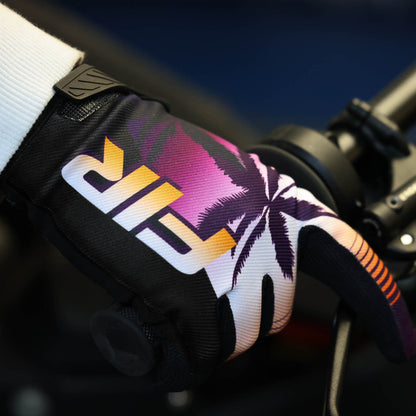 FIR ADULT MX GLOVES - L - RETRO VAPORWAVE SUNSET