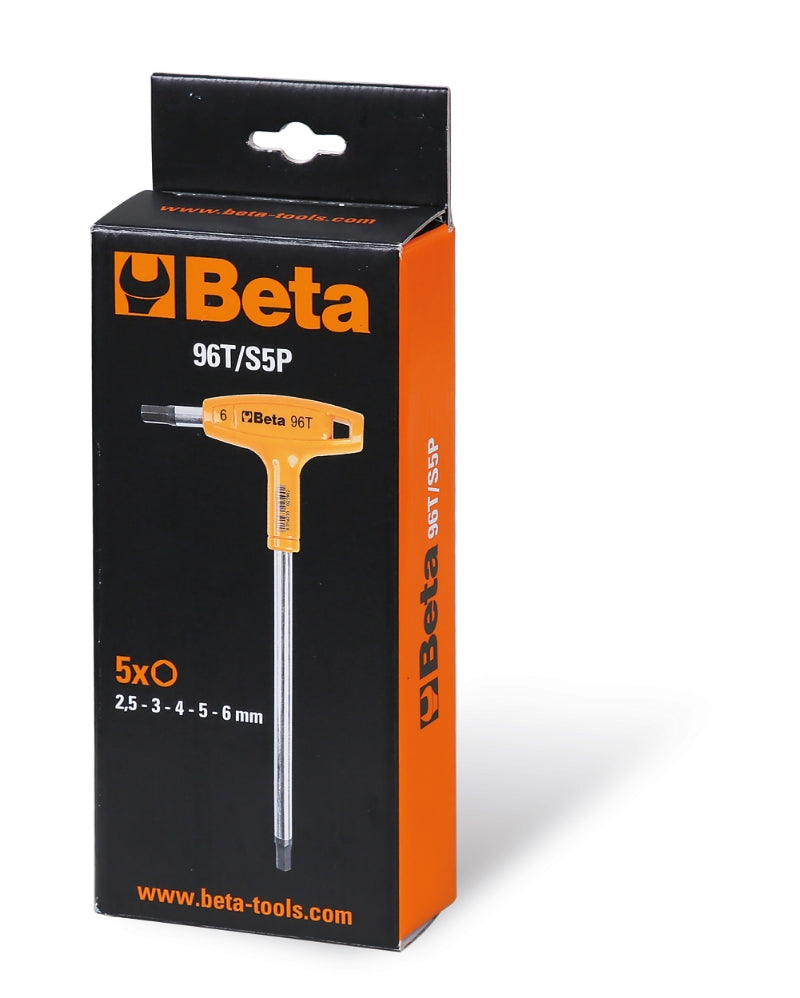 Offset Hexagon Key Wrench Set with Handles 2.5mm - 6mm - Beta Tools 96T/S5P