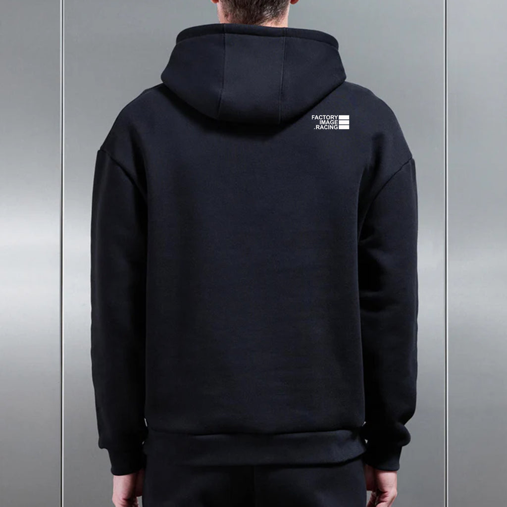 MINIMAL BLACK UNISEX HOODIE - 2XL