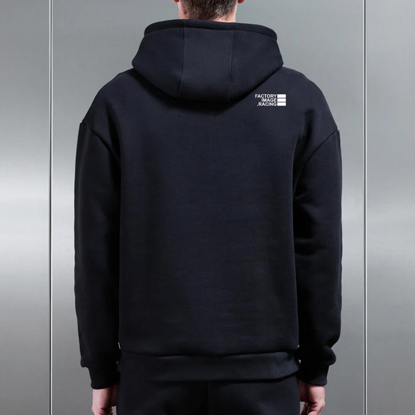 MINIMAL BLACK UNISEX HOODIE - 2XL