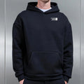 MINIMAL BLACK UNISEX HOODIE - XL