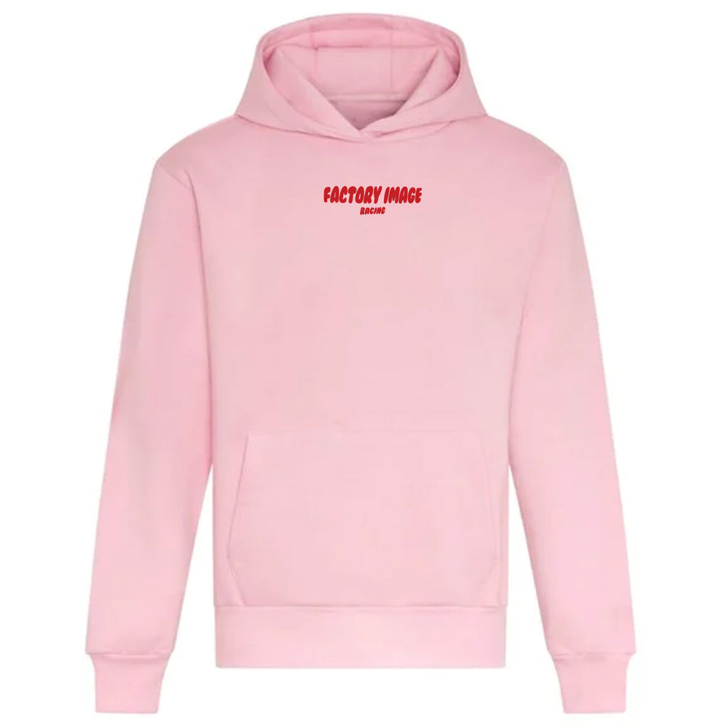 BUBBLE TEXT PINK UNISEX HOODIE - 2XL