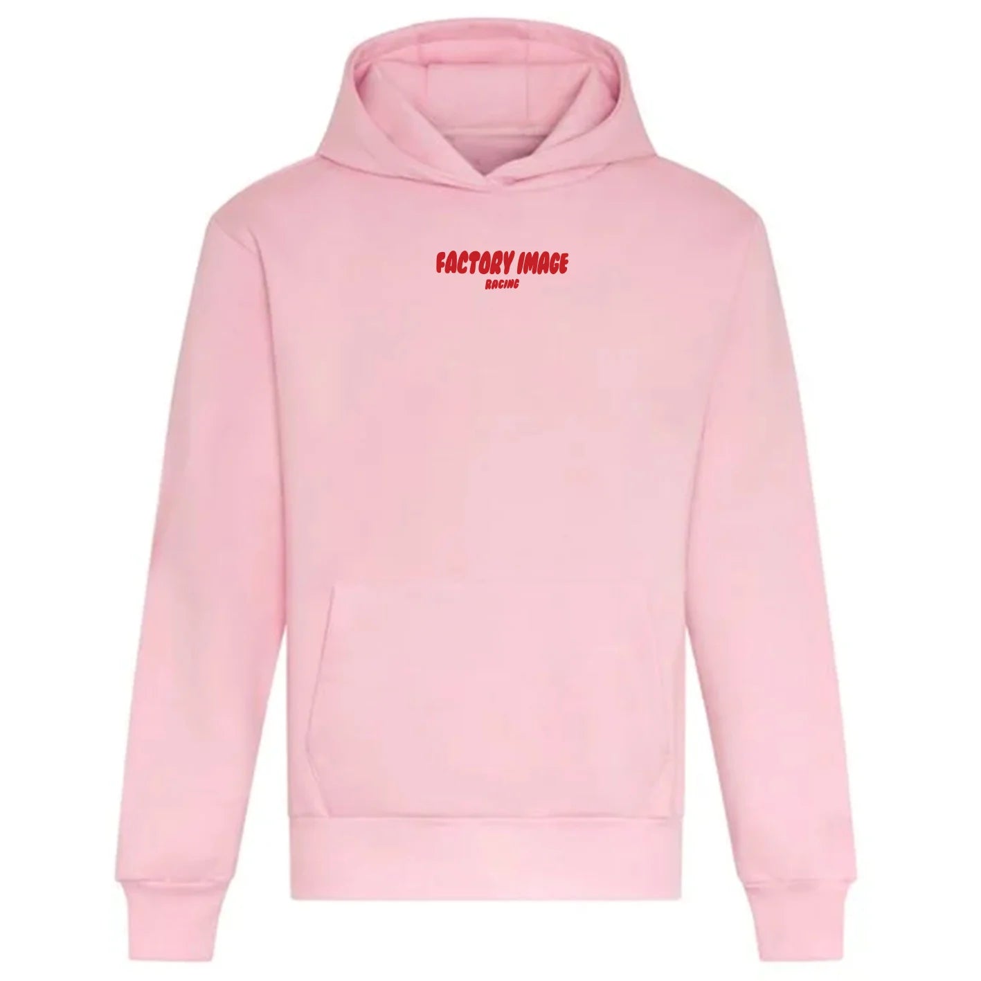 BUBBLE TEXT PINK UNISEX HOODIE - L