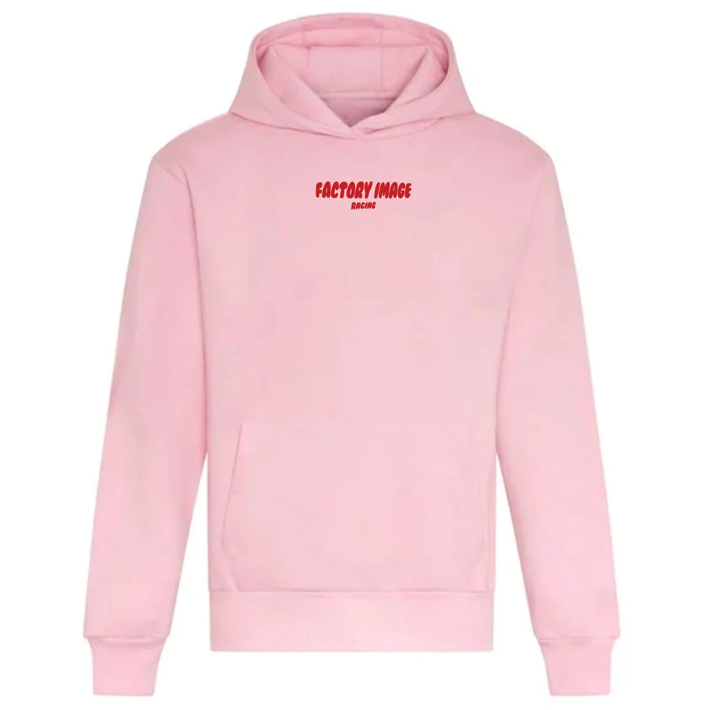 BUBBLE TEXT PINK UNISEX HOODIE - M