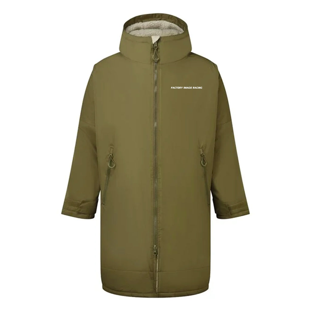 CHANGING DRY ROBE - FIR TEXT - GREEN - ADULT L/XL