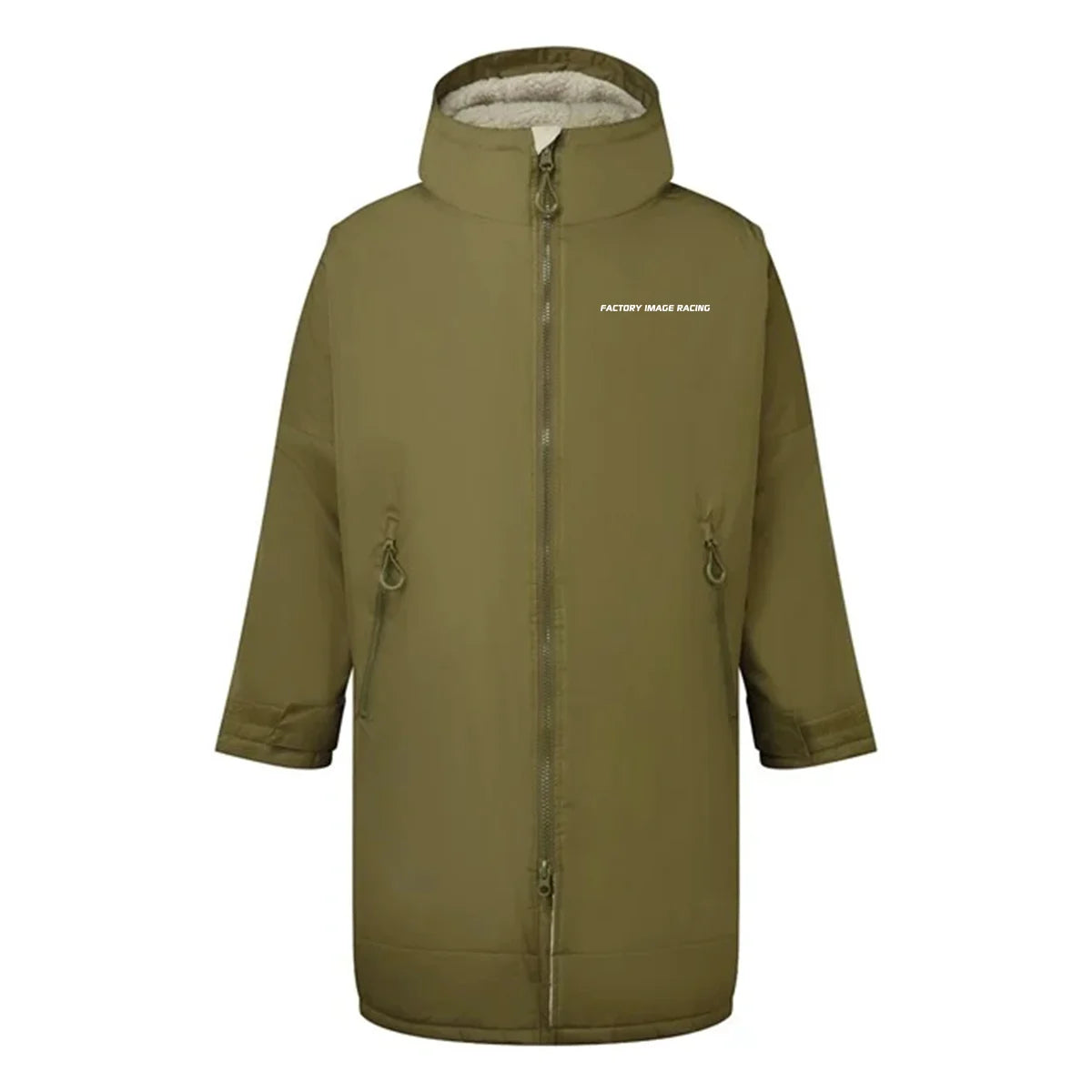 CHANGING DRY ROBE - FIR TEXT - GREEN - ADULT S/M