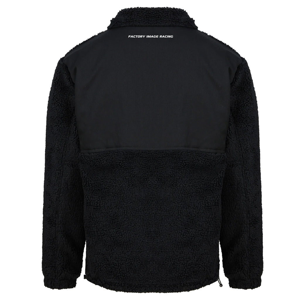 SHERPA FLEECE JACKET BLACK LARGE FLEECE LINED, FRONT POCKET