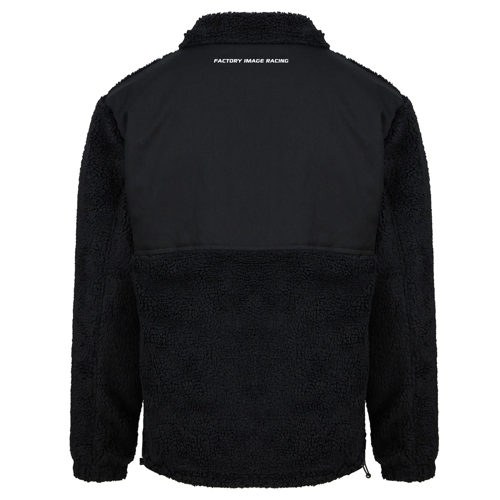 SHERPA FLEECE JACKET BLACK LARGE FLEECE LINED, FRONT POCKET
