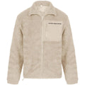 SHERPA FLEECE JACKET CREAM EXTRA LARGE, FLEECE LINED, FRONT POCKET